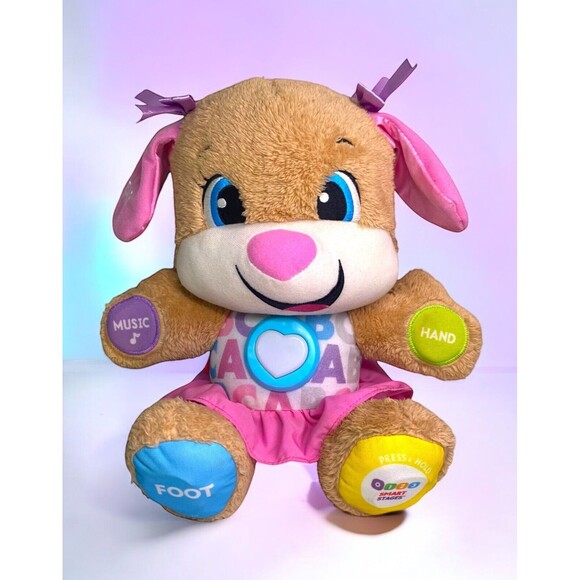 Fisher Price Smart Stages Puppy Dog Interactive Plush Toy Tested & Works 2017 - Picture 1 of 13